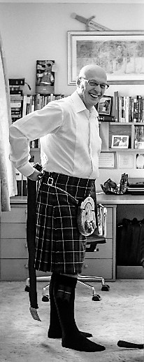 Peter Angus in a kilt