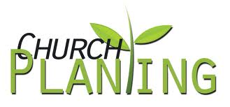 Church palnting image with growing branch with leaves